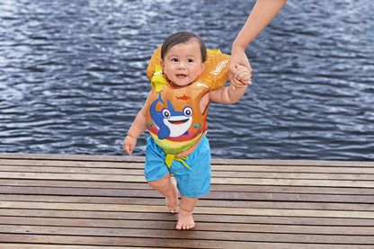 Puddle Jumper Infant Hydrospring Life Jacket and Vest, Orange Shark (6 Months -  2 years)